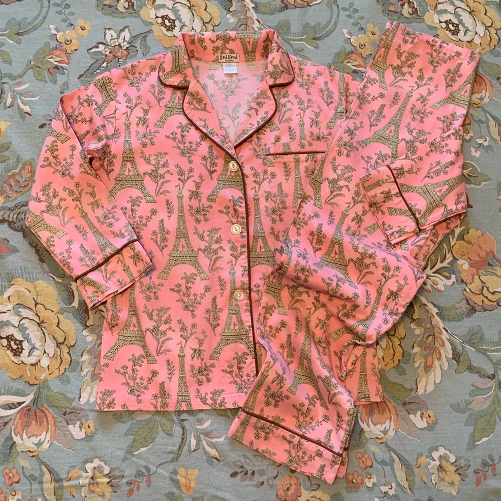 Bed Head Paris Eiffel Tower 2pc Pajama Pant Set S